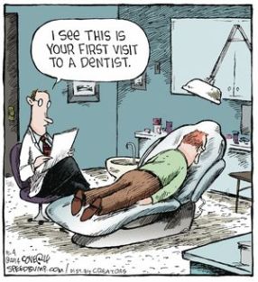 dental visit cartoon