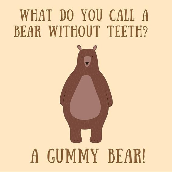 joke gummy bear tooth